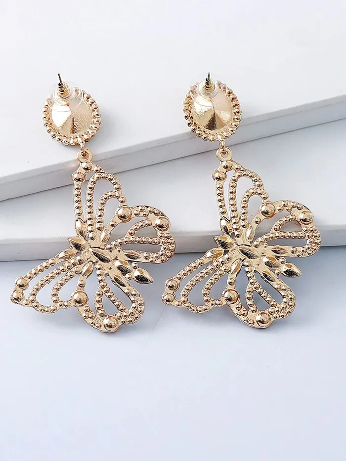 Rings Yellow Chimes Yellow Chimes Earrings for Women and Girls Multicolor Crystal Drop Earrings for Women Gold Plated Butterfly Shaped Drop Earrings Birthday Gift for girls and women Anniversary Gift for Wife
