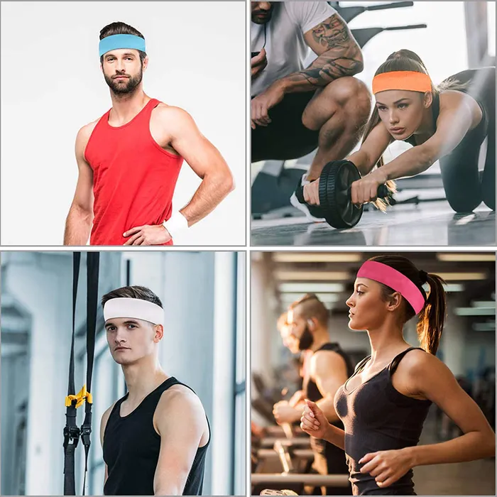 Rings Yellow Chimes Yellow Chimes Headband for Men and Women Sports Hairband Elastic Exercise Headband for Women Sweatbands for Running Gym Yoga Cycling Tennis Cricket and Other Sports Unisex Wearability
