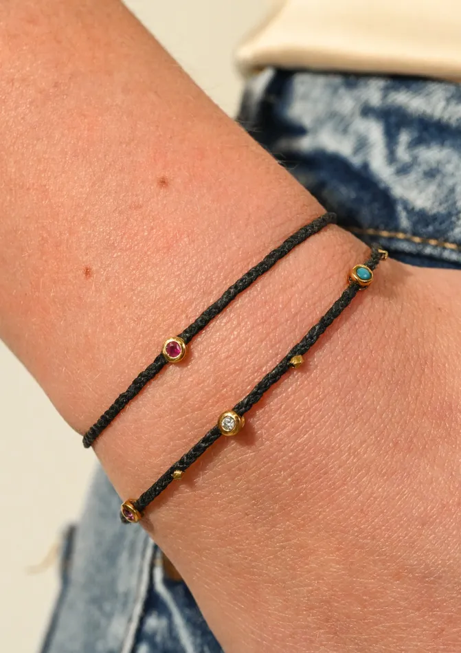 Scosha Bracelets Gemstone Bezel Bracelet