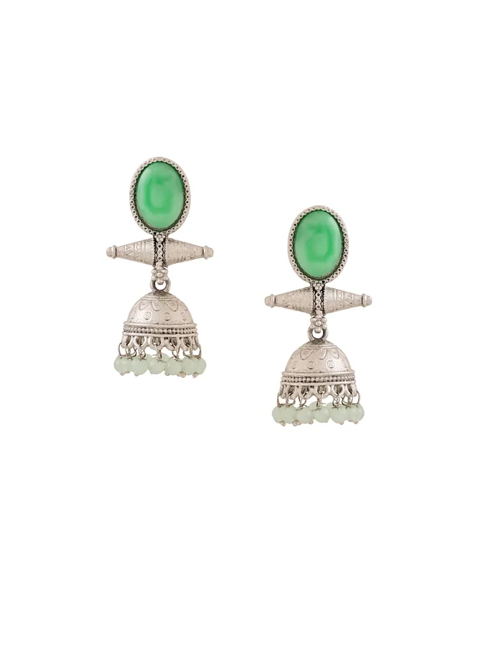 Silver Oxidised Jhumka Earrings Traditional Plated Beauty 45cm x 22cm Lightweight Yellow Chimes Bracelets Silver Oxidised Jhumka Earrings Traditional Plated Beauty 45cm x 22cm Lightweight Yellow Chimes Bracelets