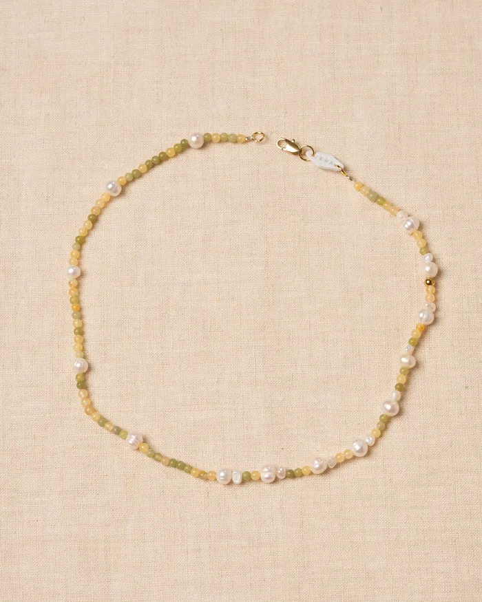 Solae Citrus Beaded Pearl Necklace CUN Necklaces