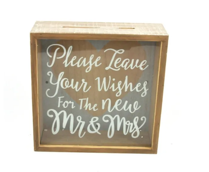Splash Rings Wedding Envelope Box Mr Mrs