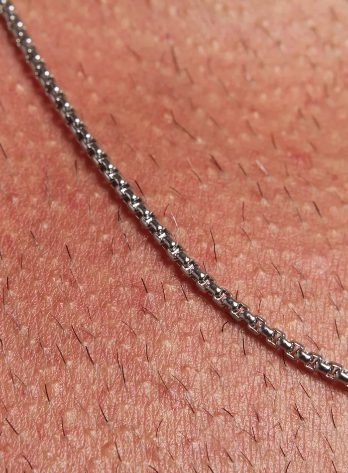 Sterling Silver Box Chain Necklace for Men We Are All Smith Necklaces
