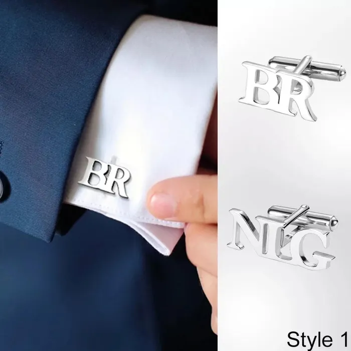 The Signature Collection Co Personalized Cuff Link Set Earrings