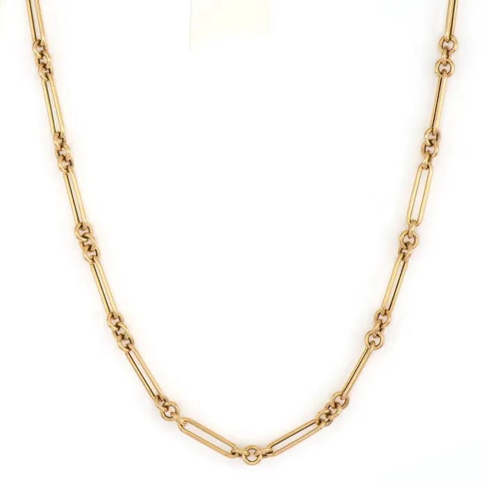 Three Stories Jewelry Necklaces Alternating Paperclip Chain 18