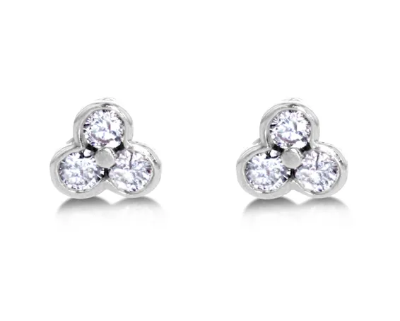 Tri Studs Carbon Hyde Earrings Tri Studs Carbon Hyde Earrings