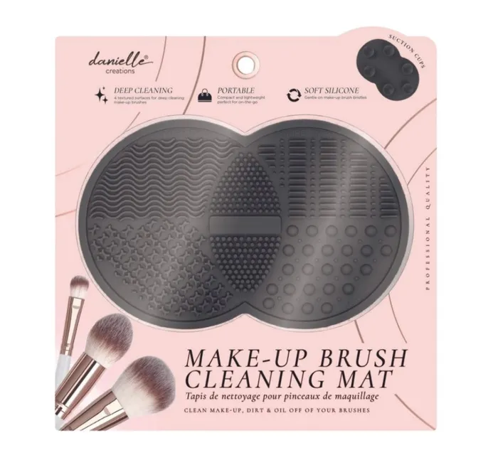 Upper Canada Soap Rings MakeUp Brush Cleaning Mat Black