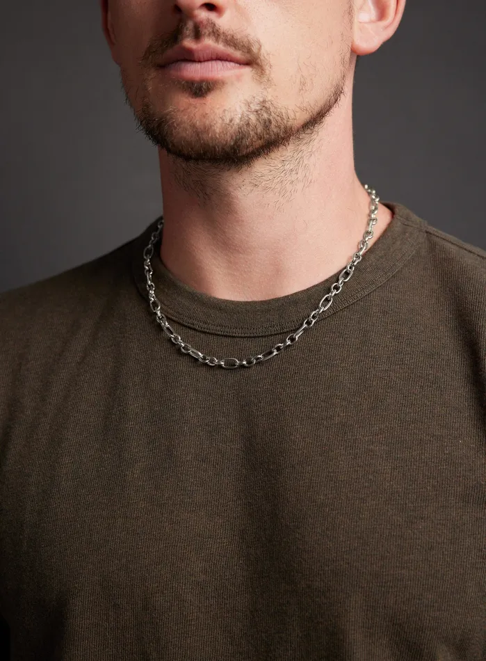Waterproof 7mm 316L Stainless Steel Textured Cable Chain WE ARE ALL SMITH Necklaces Waterproof 7mm 316L Stainless Steel Textured Cable Chain WE ARE ALL SMITH Necklaces