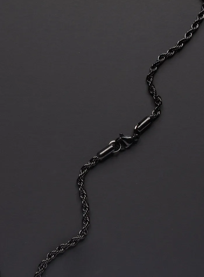 WE ARE ALL SMITH Mens Jewelry Clothing Black ring necklace Jewelry for Men Necklaces