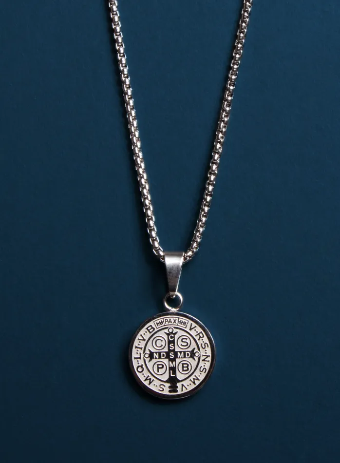 WE ARE ALL SMITH Mens Jewelry Clothing Earrings Waterproof Small St Benedict Medal