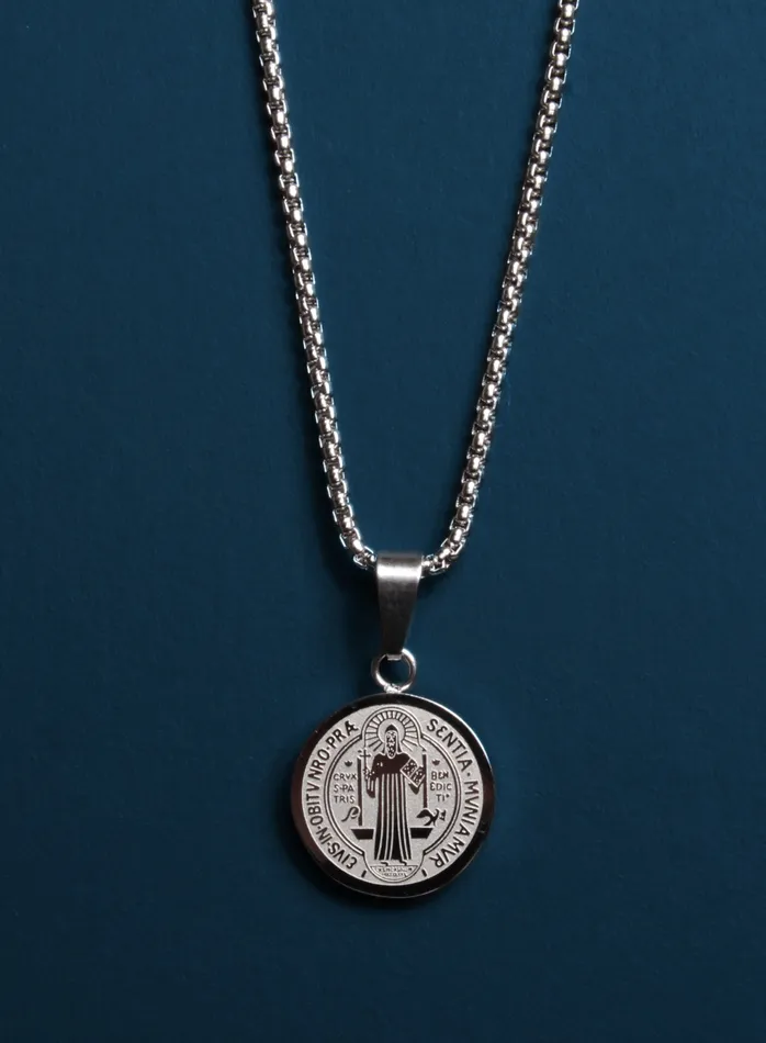 WE ARE ALL SMITH Mens Jewelry Clothing Earrings Waterproof Small St Benedict Medal