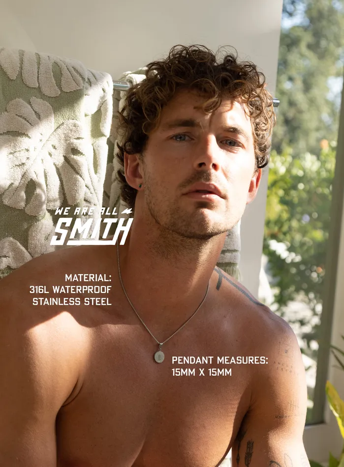 WE ARE ALL SMITH Mens Jewelry Clothing Earrings Waterproof Small St Benedict Medal