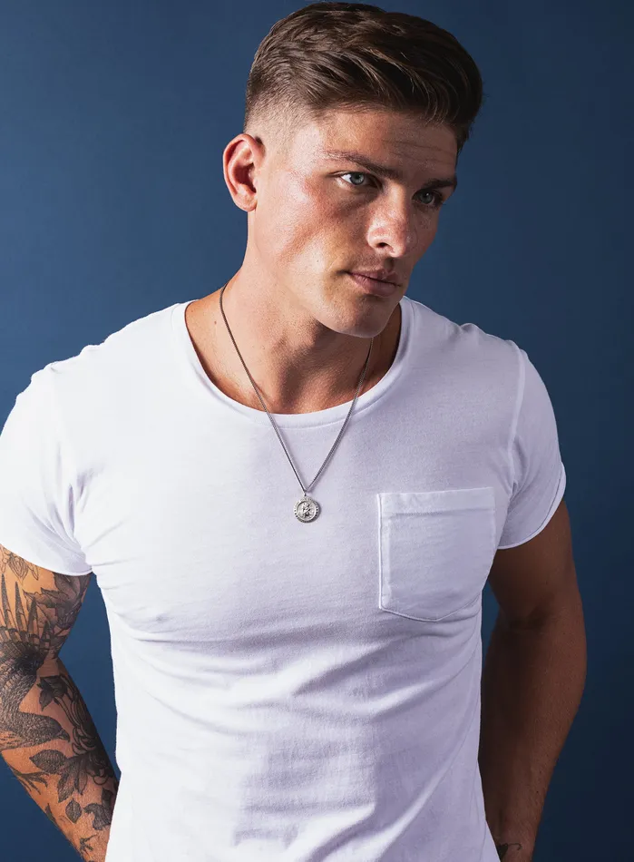 WE ARE ALL SMITH Mens Jewelry Clothing Necklaces Saint Patrick Mens Sterling Silver Medal and Curb Chain Necklace