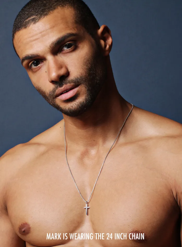 We Are All Smith SMALL STAINLESS STEEL CROSS NECKLACE FOR MEN Necklaces