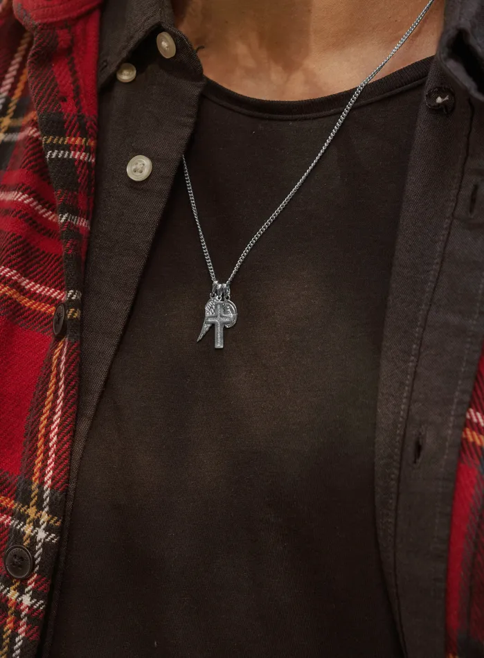 Wing Cross Miraculous Medal Necklace for Men WE ARE ALL SMITH Necklaces