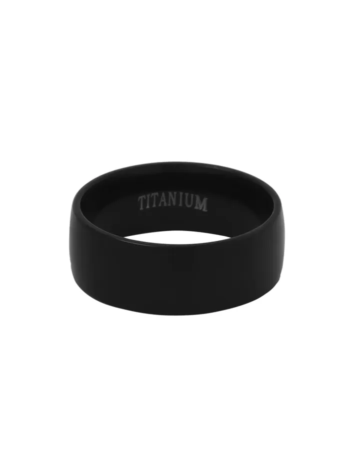 Yellow Chimes Black Rings For Men Pack of 1 Stainless Steel Band Ring Black Toned Finger Ring for Boys Ideal Gift For Men and Boys Yellow Chimes Necklaces