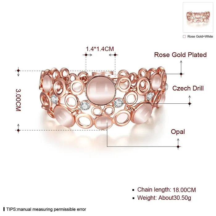 Yellow Chimes Bracelet for Women and Girls Rosegold Bracelets for Women Rose Gold Plated Femme Opal Layered Bracelet for Girls Birthday Gift for Girls and Women Anniversary Gift for Wife Yellow Chimes Necklaces