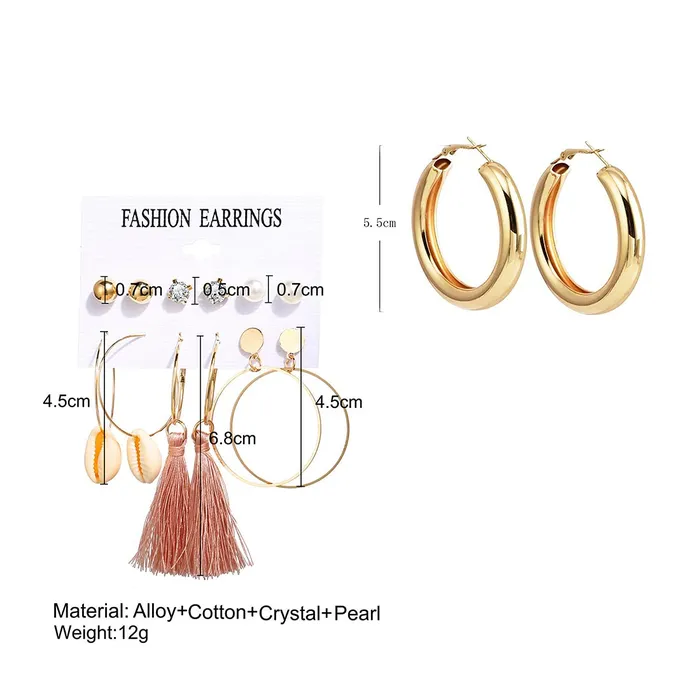 Yellow Chimes Bracelets Yellow Chimes Combo of Latest Fashion Stylish Stud Hoops Earrings for Women and Girls Gold Medium YCFJERHPSTUDCGL