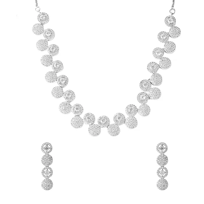 Yellow Chimes Bracelets Yellow Chimes Jewellery Set for Women Rhodium Plated ADAmerican Diamond Studded Multicolor Crystal Necklace Set with Earrings for Women and Girls Style 6 Yellow Chimes Bracelets Yellow Chimes Jewellery Set for Women Rhodium Plated ADAmerican Diamond Studded Multicolor Crystal Necklace Set with Earrings for Women and Girls Style 6