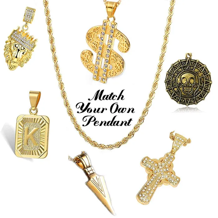 Yellow Chimes Chain for Men and Boys Golden Twisted Rope Neck Chain for Men Stainless Steel Chains for Men Birthday Gift for Men and Boys Anniversary Gift for Husband Yellow Chimes Necklaces
