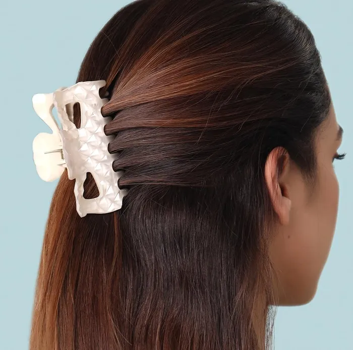 Yellow Chimes Claw Clips for Women Hair Clutches for Women Hair Accessories For Women Peach Big Clutchers for Hair Clutcher for Women and Girls Gift for Women Girls Yellow Chimes Necklaces