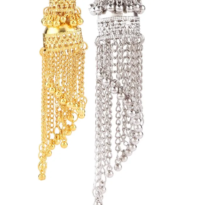 Yellow Chimes COMBO 2 Pairs Golden Silver Traditional Jhumka Jhumki Earrings for Women and Girls Yellow Chimes Earrings