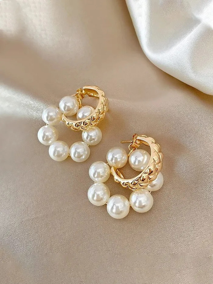 Yellow Chimes Earrings for Women and Girls Drop Earrings for Girls Gold Toned Pearl Drop Earrings Birthday Gift for girls and women Anniversary Gift for Wife Yellow Chimes Necklaces
