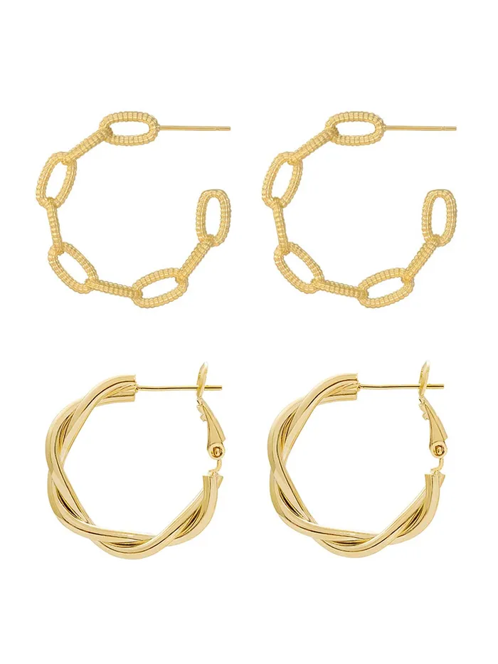 Yellow Chimes Earrings for Women and Girls Fashion Golden Hoop Earrings Combo of 2 Pairs Gold Toned Twisted Hoops Earrings Birthday Gift for Girls Women Anniversary Gift for Wife Yellow Chimes Necklaces Yellow Chimes Earrings for Women and Girls Fashion Golden Hoop Earrings Combo of 2 Pairs Gold Toned Twisted Hoops Earrings Birthday Gift for Girls Women Anniversary Gift for Wife Yellow Chimes Necklaces