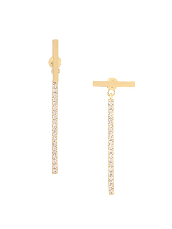 Yellow Chimes Earrings For Women Gold Tone Stud With Linear Crystal Studded Chain Back Drop Earrings For Women and Girls Yellow Chimes Necklaces Yellow Chimes Earrings For Women Gold Tone Stud With Linear Crystal Studded Chain Back Drop Earrings For Women and Girls Yellow Chimes Necklaces