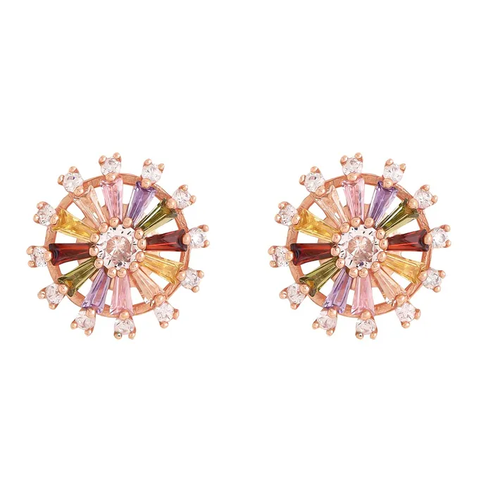 Yellow Chimes Earrings Yellow Chimes Drop Earrings for Women Multicolor Swiss Zircon Rose Gold Plated Floral Shaped Drop Earrings for Women and Girls Yellow Chimes Earrings Yellow Chimes Drop Earrings for Women Multicolor Swiss Zircon Rose Gold Plated Floral Shaped Drop Earrings for Women and Girls