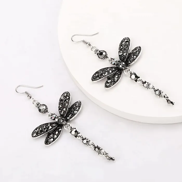 Yellow Chimes Earrings Yellow Chimes Earrings for Women and Girls Butterfly Drop EarringsSilver Plated Black Color Drop Earrings Birthday Gift for girls and women Anniversary Gift for Wife