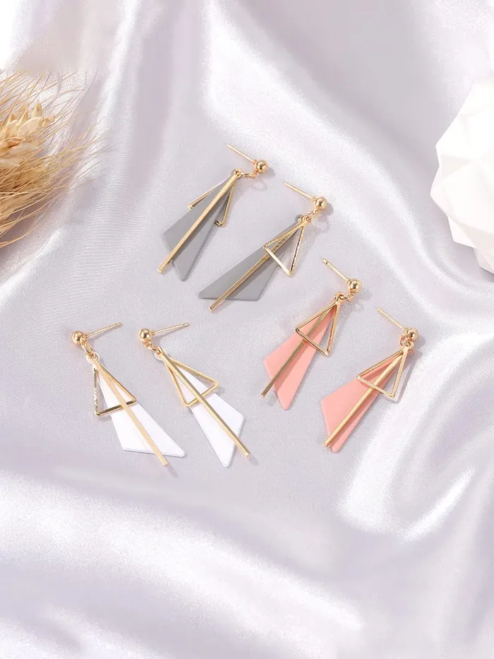 Yellow Chimes Earrings Yellow Chimes Earrings for Women and Girls Drop Earrings for Girls Gold Tone Combo of 3 Pairs Drop Earrings Birthday Gift for girls and women Anniversary Gift for Wife