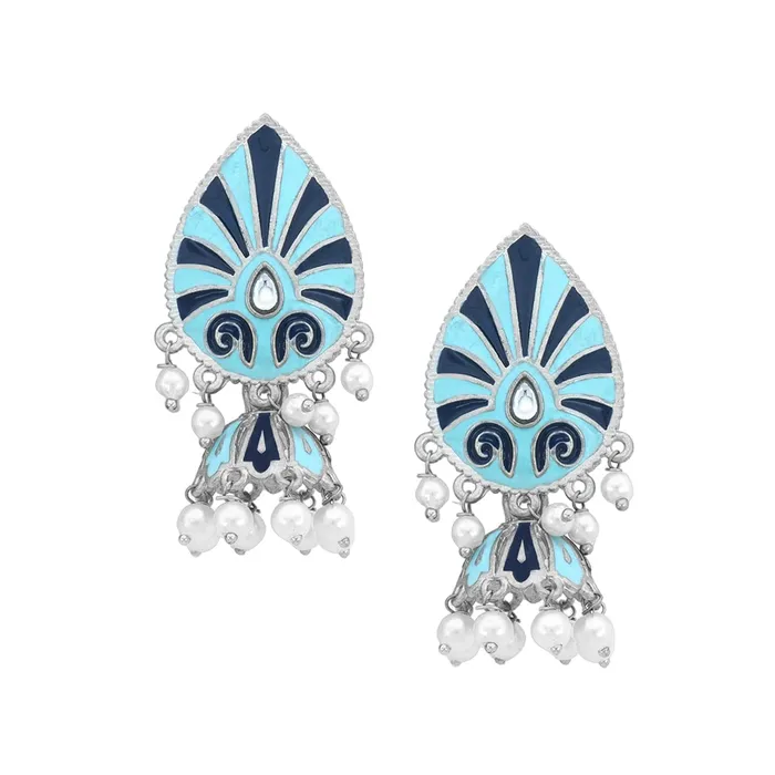 Yellow Chimes Earrings Yellow Chimes Earrings for Women and Girls Meenakari Drop Earrings Silver Tone Blue Meenakari Drop Jhumka Earrings Birthday Gift for girls and women Anniversary Gift for Wife Yellow Chimes Earrings Yellow Chimes Earrings for Women and Girls Meenakari Drop Earrings Silver Tone Blue Meenakari Drop Jhumka Earrings Birthday Gift for girls and women Anniversary Gift for Wife