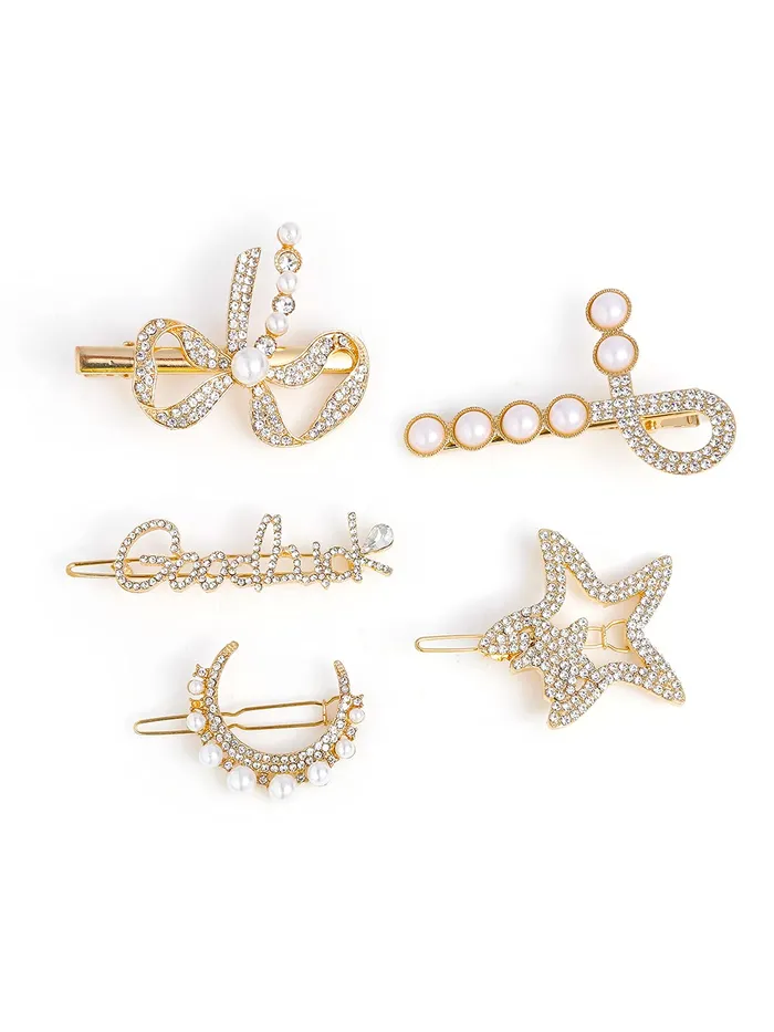 Yellow Chimes Earrings Yellow Chimes Hair Clips for Women 5 PCs Hair Clips for Girls Crystal Hairpins Golden Hairclips Hair Accessories for Women and Girls Yellow Chimes Earrings Yellow Chimes Hair Clips for Women 5 PCs Hair Clips for Girls Crystal Hairpins Golden Hairclips Hair Accessories for Women and Girls