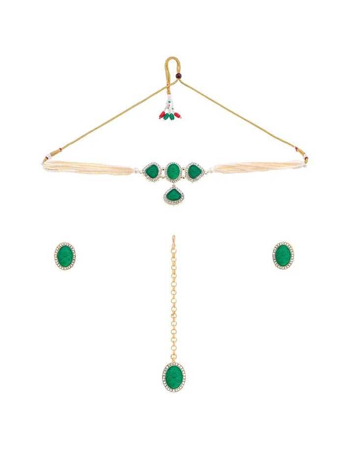 Yellow Chimes Earrings Yellow Chimes Jewellery Set for Women Traditional Green Mothi Beads Choker Necklace Set Ethnic Gold Plated Choker Set for Girls Birthday Gift for Girls Women Anniversary Gift for Wife Yellow Chimes Earrings Yellow Chimes Jewellery Set for Women Traditional Green Mothi Beads Choker Necklace Set Ethnic Gold Plated Choker Set for Girls Birthday Gift for Girls Women Anniversary Gift for Wife