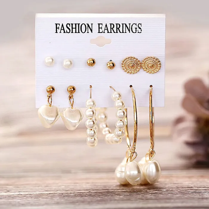 Yellow Chimes Earrings Yellow Chimes Latest Fashion Gold Plated Geometric Design Dangle Earrings for Women and Girls Design 10