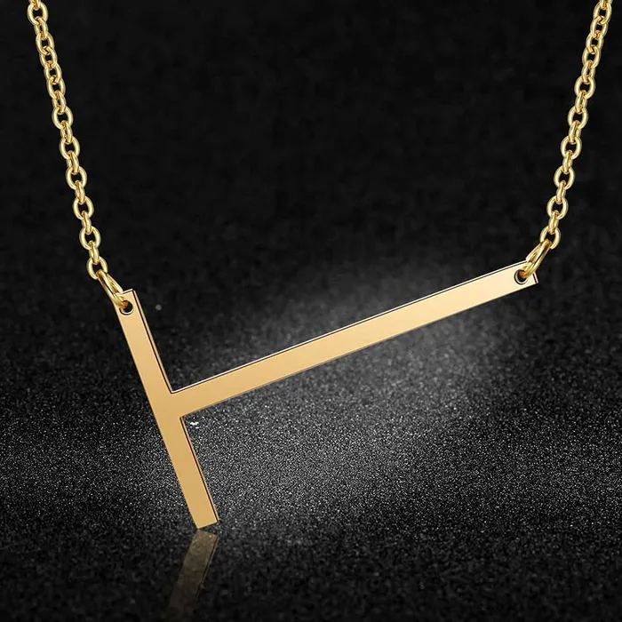 Yellow Chimes Earrings Yellow Chimes Latest Fashion Stainless Steel Gold Plated Initial Pendant with Alphabet T for Women and Girls Medium YCFJPDALPHBTTGL