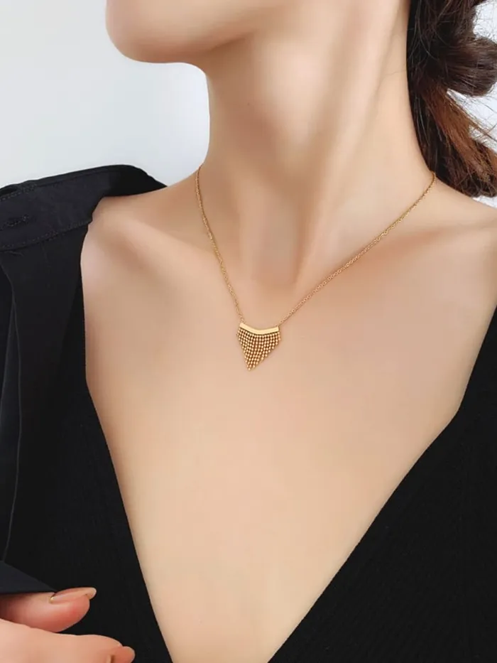 Yellow Chimes Earrings Yellow Chimes Layered Choker Necklace for Women Minimal Shaped Neck Chains Charm Designed Choker Necklace for Women and Girls NK 3