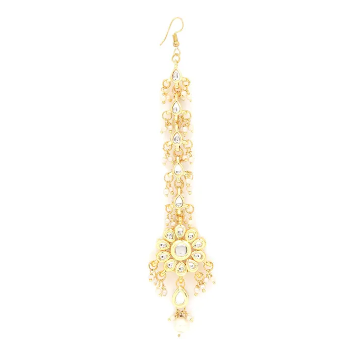 Yellow Chimes Earrings Yellow Chimes Maang Tikka for Women Kundan Maangtikka Traditional Gold Plated Moti Floral Design Ethnic Maang Tikka for Women and Girls Yellow Chimes Earrings Yellow Chimes Maang Tikka for Women Kundan Maangtikka Traditional Gold Plated Moti Floral Design Ethnic Maang Tikka for Women and Girls