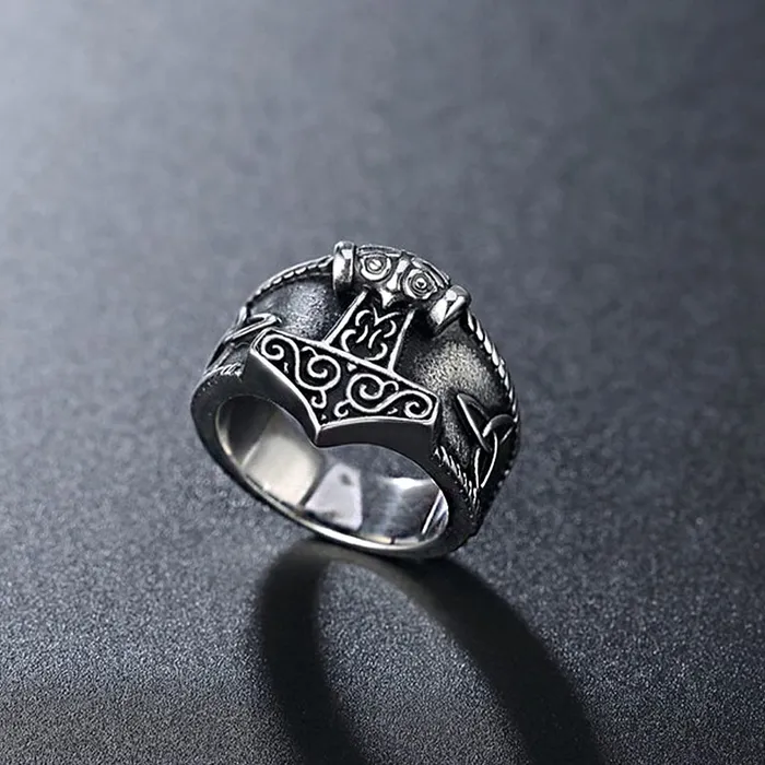 Yellow Chimes Earrings Yellow Chimes Ring for Men Silver toned Stainless Steel Rings for men and Boys