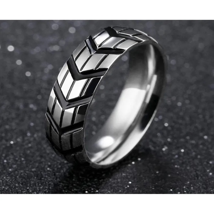 Yellow Chimes Earrings Yellow Chimes Rings for Men Western Style Stainless Steel band designed Contemporary Ring for Men and Boys
