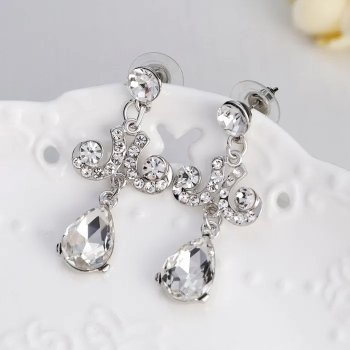 Yellow Chimes Exclusive Sparkling Crystals Jewellery Set with Earrings Necklace Set for Women and Girls Yellow Chimes Earrings