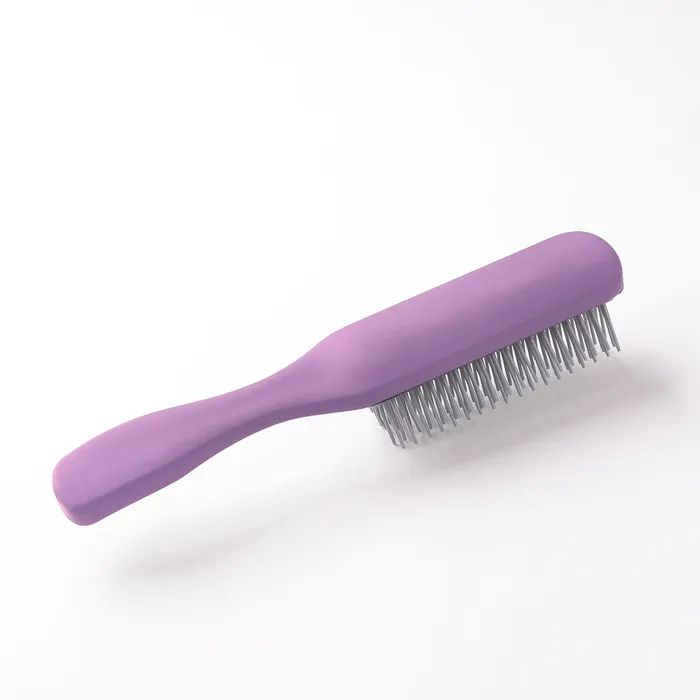 Yellow Chimes Flat Hair Brush with Strong Flexible Bristles 9Row Curl Defining Brush for Thick Curly Wavy Hair Large Fantype Head Hair Styling Brush for Women Men Yellow Chimes Earrings