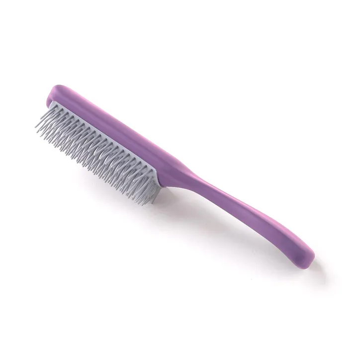 Yellow Chimes Flat Hair Brush with Strong Flexible Bristles 9Row Curl Defining Brush for Thick Curly Wavy Hair Large Fantype Head Hair Styling Brush for Women Men Yellow Chimes Earrings