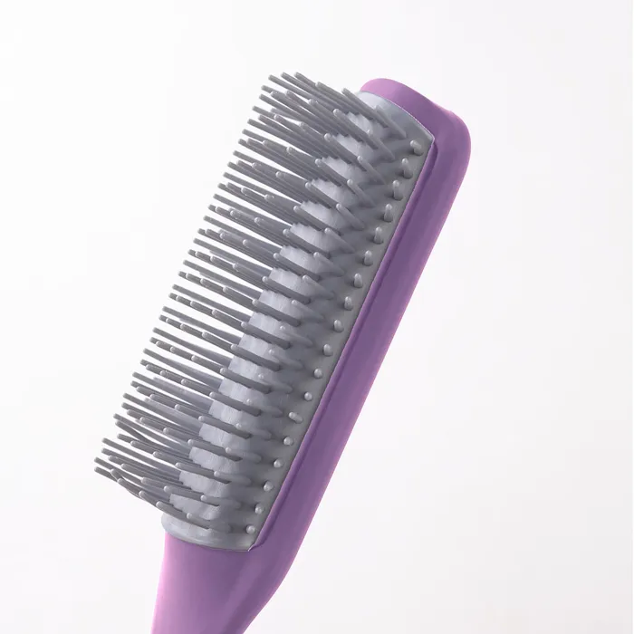 Yellow Chimes Flat Hair Brush with Strong Flexible Bristles 9Row Curl Defining Brush for Thick Curly Wavy Hair Large Fantype Head Hair Styling Brush for Women Men Yellow Chimes Earrings