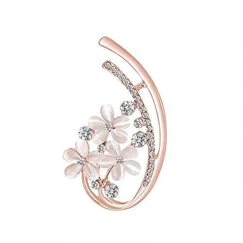 Yellow Chimes Floral Brooch for Women Elegant Rosegold Plated Opal Crystal Floral Brooch for Women and Girls Yellow Chimes Bracelets Yellow Chimes Floral Brooch for Women Elegant Rosegold Plated Opal Crystal Floral Brooch for Women and Girls Yellow Chimes Bracelets
