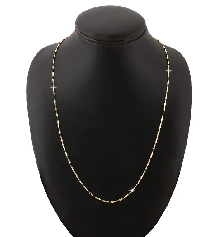 Yellow Chimes Gold Plated Latest Fashion Classic Design Most Popular Rice Neck Chains for Men and Boys Yellow Chimes Bracelets