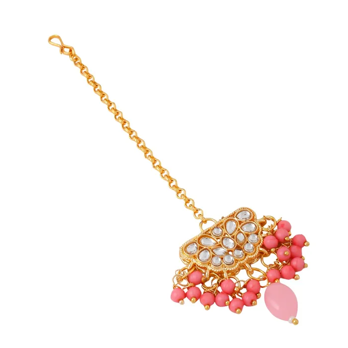 Yellow Chimes Jewellery Set for Women and Girls Kundans Necklaces Set Gold Plated Multilayer Beads Beaded Kundan Necklace Set Birthday Gift for girls and women Anniversary Gift for Wife Yellow Chimes Necklaces