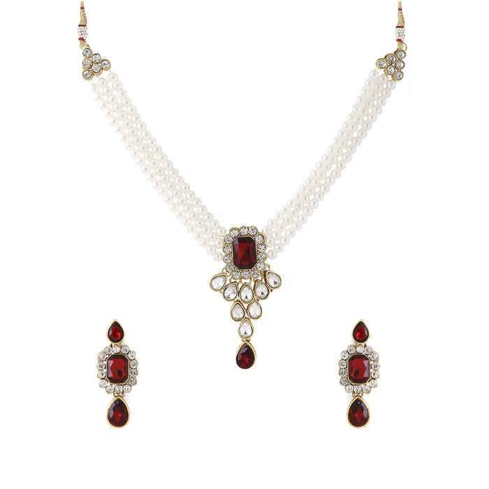 Yellow Chimes Jewellery Set for Women and Girls Traditional White Beads Choker Set for Women Gold Plated Choker Necklace Set Birthday Gift for girls women Anniversary Gift for Wife Yellow Chimes Necklaces Yellow Chimes Jewellery Set for Women and Girls Traditional White Beads Choker Set for Women Gold Plated Choker Necklace Set Birthday Gift for girls women Anniversary Gift for Wife Yellow Chimes Necklaces