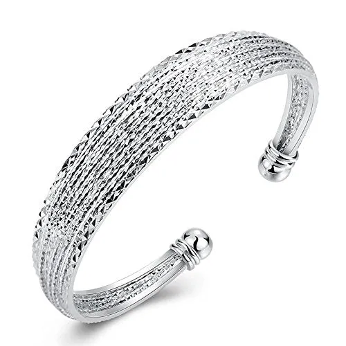 Yellow Chimes Kada Bracelet for Women Charming Bangle Style Bracelet Silver Plated Open kada Bracelet for Women and Girls Yellow Chimes Bracelets Yellow Chimes Kada Bracelet for Women Charming Bangle Style Bracelet Silver Plated Open kada Bracelet for Women and Girls Yellow Chimes Bracelets